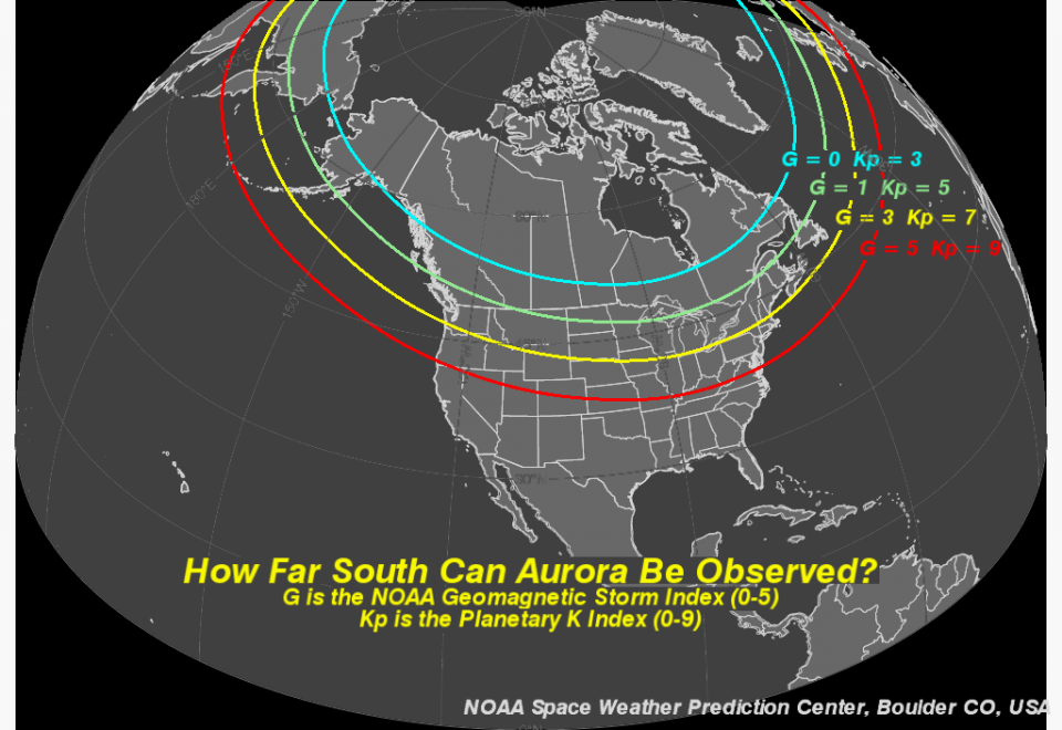 Kp map north america